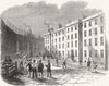 LONDON. Fleet Prison. racket-ground  1846 old antique vintage print picture