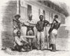 MADAGASCAR. Group of Madagascans 1862 old antique vintage print picture