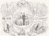 CHILDREN. Lady day 1853 old antique vintage print picture