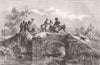 LANDSCAPES. En Route 1855 old antique vintage print picture