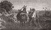 PORTRAITS. Spanish beggars 1847 old antique vintage print picture