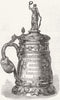 FRIESLAND. Gold cup, Kostromsky 1868 antique vintage print picture
