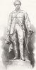 SCOTLAND. Statue of Lord Clyde, Glasgow 1868 old antique vintage print picture