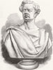 THEATRE. Bust of Gustavus V Brooke 1868 old antique vintage print picture