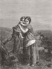 FAMILY. Rest by the Wayside 1868 old antique vintage print picture