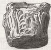 ERITREA. Marble capital of pillar, Adulis 1868 old antique print picture