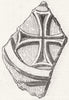 ERITREA. Fragment of cross, Adulis 1868 old antique vintage print picture