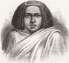 ETHIOPIA. Galla Woman 1868 old antique vintage print picture