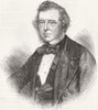 PORTRAITS. The late Mr Samuel Lover 1868 old antique vintage print picture