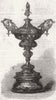 NORTHUMBS. The Newcastle race-cup 1868 old antique vintage print picture