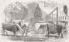 LONDON. Smithfield Yd 1852 old antique vintage print picture
