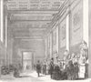 LONDON. Corridor, or Roman Gallery, British Museum 1857 old antique print