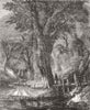 SHEEP. The Brook 1856 old antique vintage print picture