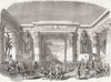 THEATRE. Nitocris, Drury Lane-Coronation 1855 old antique print picture