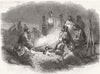 MILITARIA. Advanced guard of Croatian troops 1848 old antique print picture