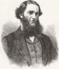 DERBYS. Parkin Jeffcock, of Derby, mining engineer 1867 old antique print