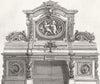 DECORATIVE. Pollard-oak sideboard by Gillow 1867 old antique print picture