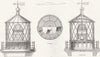 LIGHTHOUSES. Douglass 1st-order lantern 1867 old antique vintage print picture