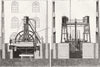 MINING. Colliery winding-engines 1867 old antique vintage print picture