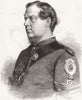 GLOS. Sgt lane, 1st Gloucester Rifles 1867 old antique vintage print picture