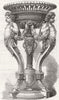 CHINA. Vase 1 1867 old antique vintage print picture