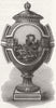 CHINA. Vase 2 1867 old antique vintage print picture