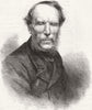 ARTISTS. Thomas Sidney Cooper, Esq, R A 1867 old antique vintage print picture