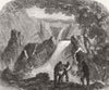 LONDON. Never too to mend, Princesss Theatre 1865 old antique print picture