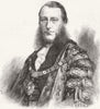 LONDON. James Clarke Lawrence, Lord Mayor elect 1868 old antique print picture