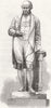WARCS. Statue of James Watt, by Munro, Birmingham 1868 old antique print
