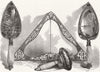 GLASGOW. Trowel, Mallet, level, Prince of Wales 1868 old antique print picture