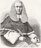 IRELAND. Thomas O'Hagan, justice of Ct common pleas  1865 old antique print