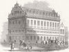 LONDON. Music hall, Long Acre, Hullah Singing school 1847 old antique print