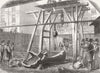 WESTMINSTER. Clock bells for -Breaking up Big Ben 1838 old antique print
