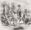 CUBA. Sabaneros, Isle of Cuba 1860 old antique vintage print picture