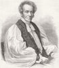 CHESHIRE. Right Rev Dr Jacobson, Bishop of Chester 1865 old antique print