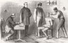 SICILY. Torture. Monreale Prison-tourniquet, prisoner 1860 old antique print