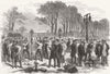 ETHIOPIA. Tests with Norton's patent tube-wells 1868 old antique print picture