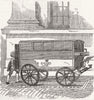 MAIL. Post-Office Weighing Machine-Van Passing, tram 1856 old antique print