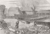 BIRDS. Poultry farm-fattening for Christmas market 1859 old antique print