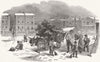 CHRISTMAS. The Christmas Holly cart 1848 old antique vintage print picture