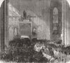 WESTMINSTER ABBEY. Lord Palmerston funeral 1865 old antique print picture