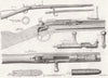 GUNS. Chassepot Rifle, used by French army 1867 old antique print picture