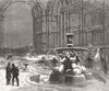 CRYSTAL PALACE. Ruins, Tropical Dept , snowstorm 1867 old antique print