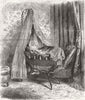 ROYALTY. Imperial Prince, his cradle 1856 old antique vintage print picture