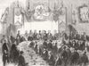 MACCLESFIELD. Presenting sword to Maj Hibbert 1856 old antique print picture