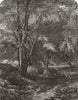 LANDSCAPES. Haunt of the fallow deer 1855 old antique vintage print picture