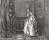 PRETTY LADIES. Genevra 1855 old antique vintage print picture