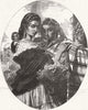 FAMILIES. The Spanish gipsy sisters 1855 old antique vintage print picture