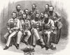 PAKISTAN. Officers of 1st Punjab rifle corps 1861 old antique print picture